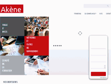 Tablet Screenshot of akene-formation-management.com